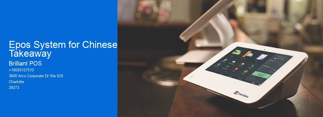 Epos System for Chinese Takeaway